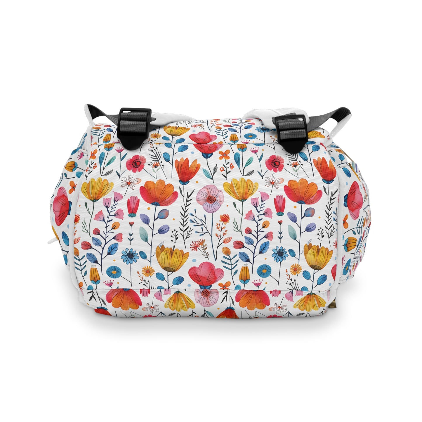 Vibrant Spring Blooms in a Kaleidoscope of Colors Multifunctional Diaper Backpack