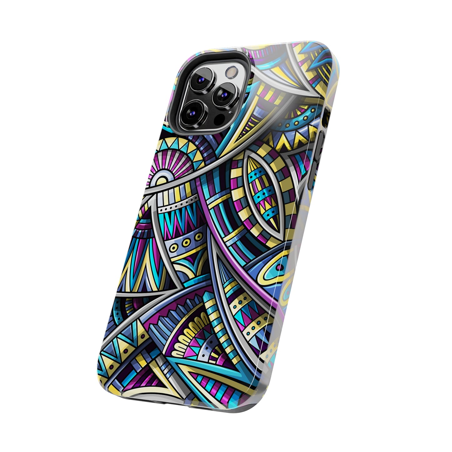 Tribal Colorful Abstract Design Iphone Tough Phone Case