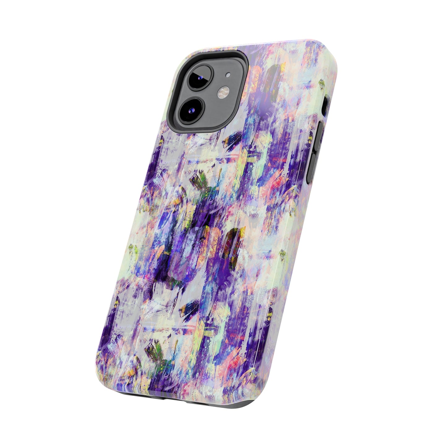 Purple Spring Painted Abstract Iphone Tough Phone Case