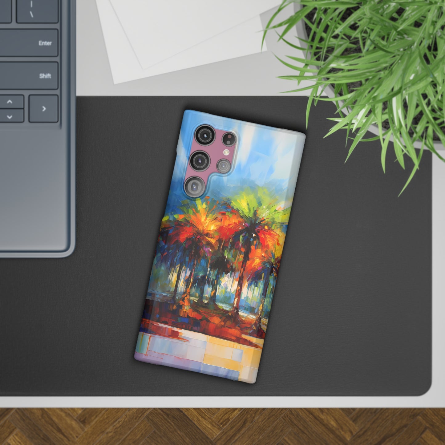 Dynamic Palmettos Abstract Depiction of South Carolina's Iconic Trees  Samsung Slim Cases