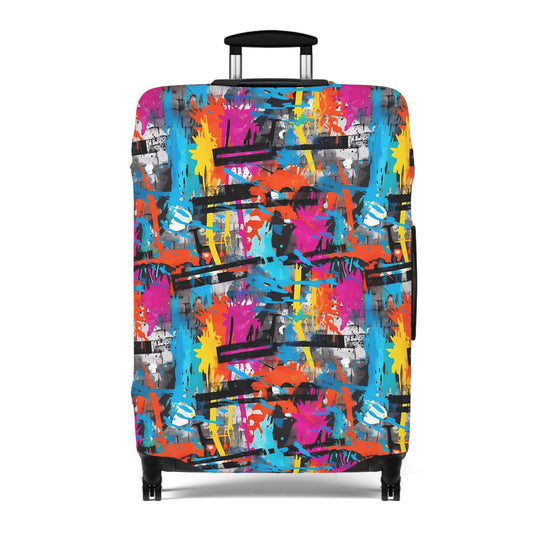 Rainbow Color Abstract Graffiti Design  - Luggage Protector and Cover 3 Sizes