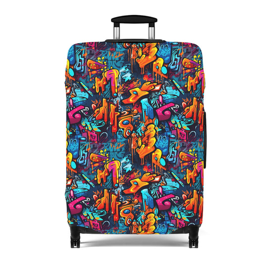 3D Abstract Graffiti Colorful Design  - Luggage Protector and Cover 3 Sizes