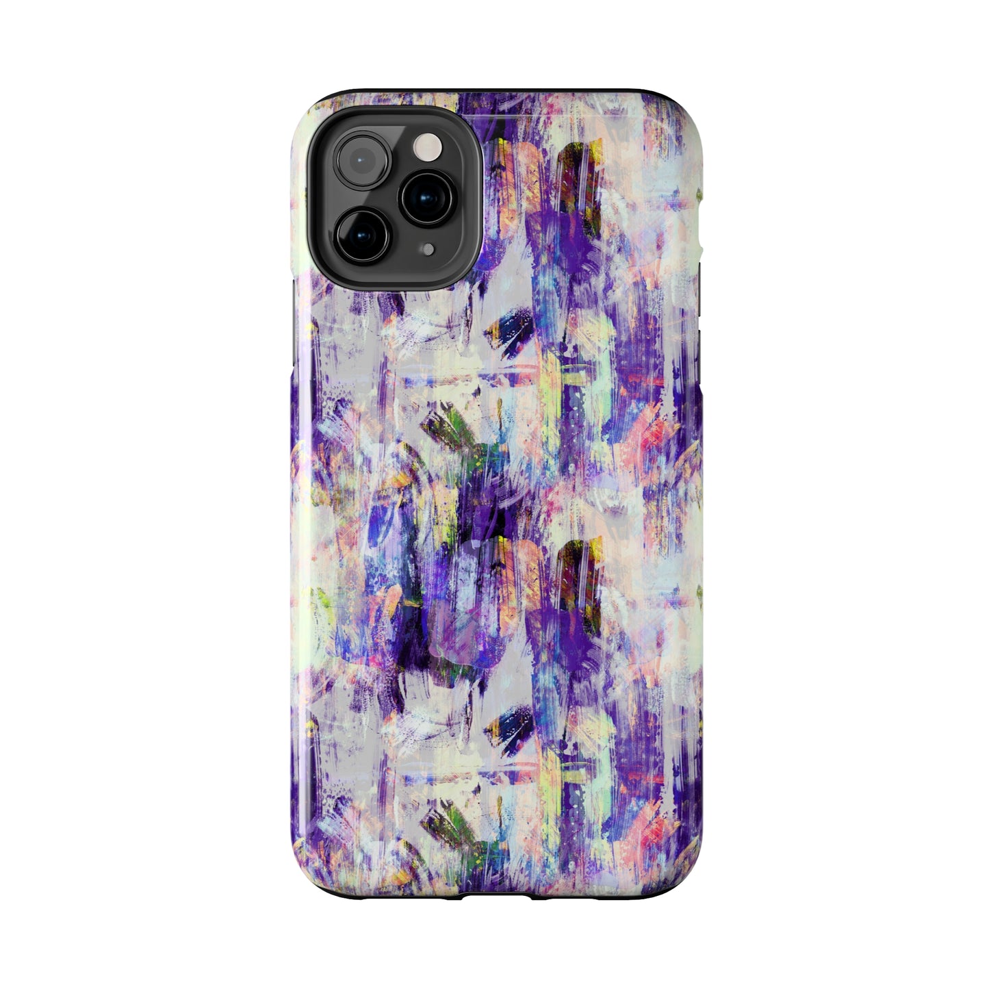 Purple Spring Painted Abstract Iphone Tough Phone Case