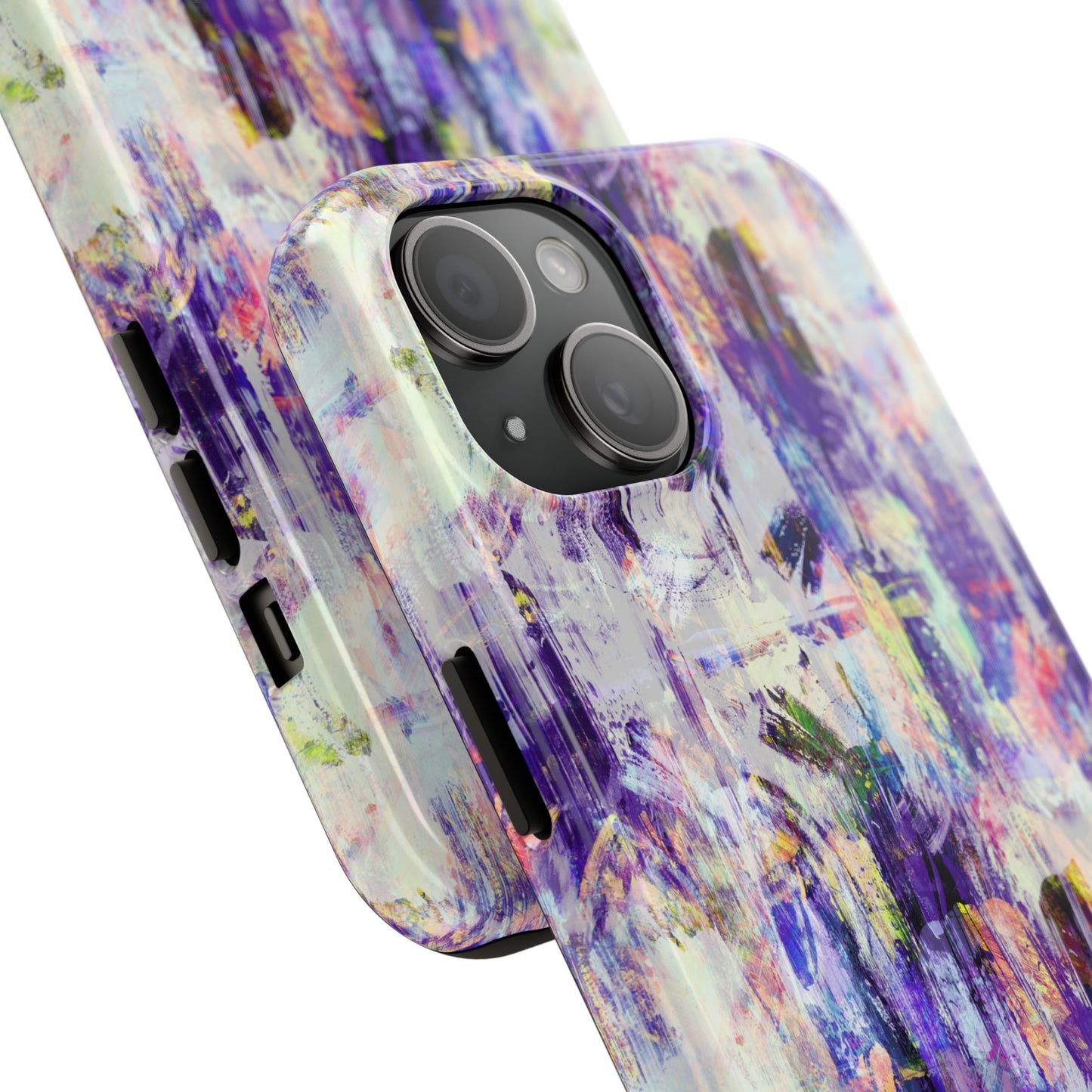 Purple Spring Painted Abstract Iphone Tough Phone Case