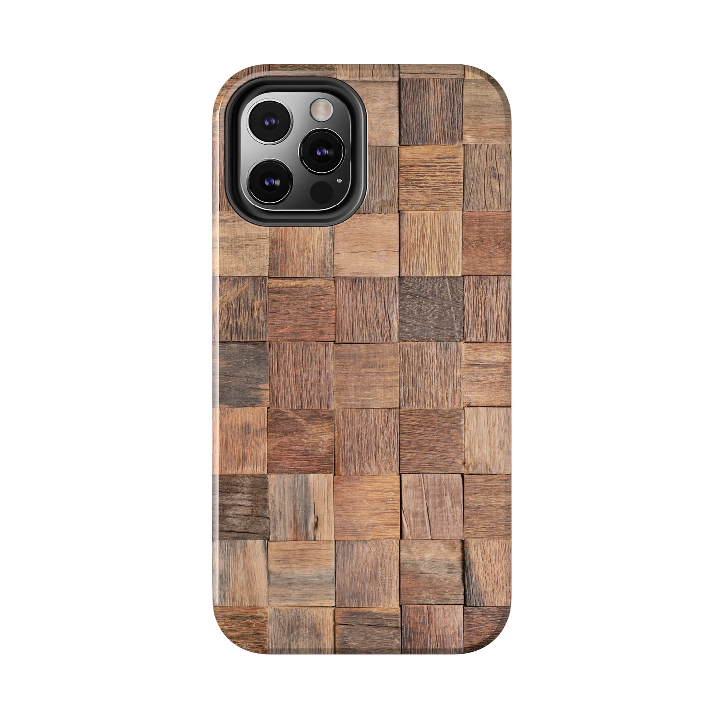 Organic Elegance Natural Woven Wood Design Design Iphone Tough Phone Case