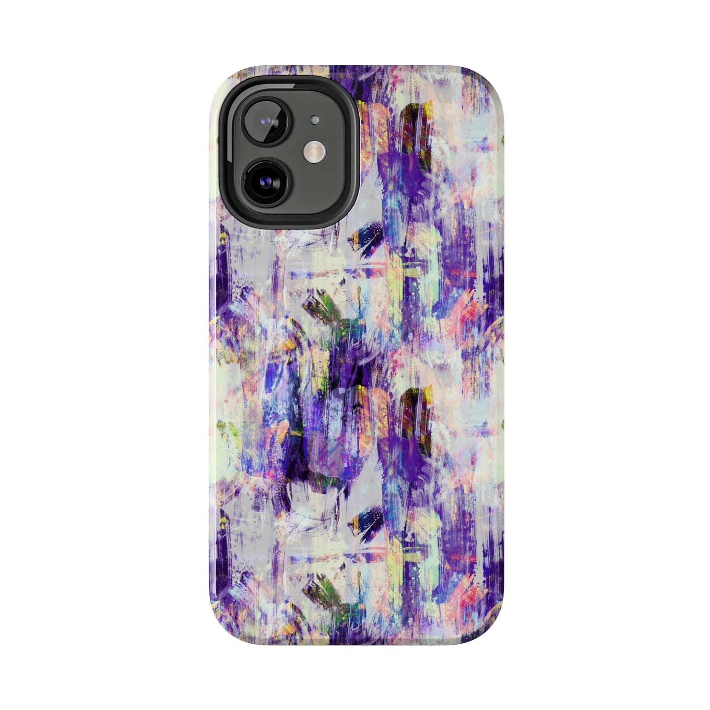 Purple Spring Painted Abstract Iphone Tough Phone Case