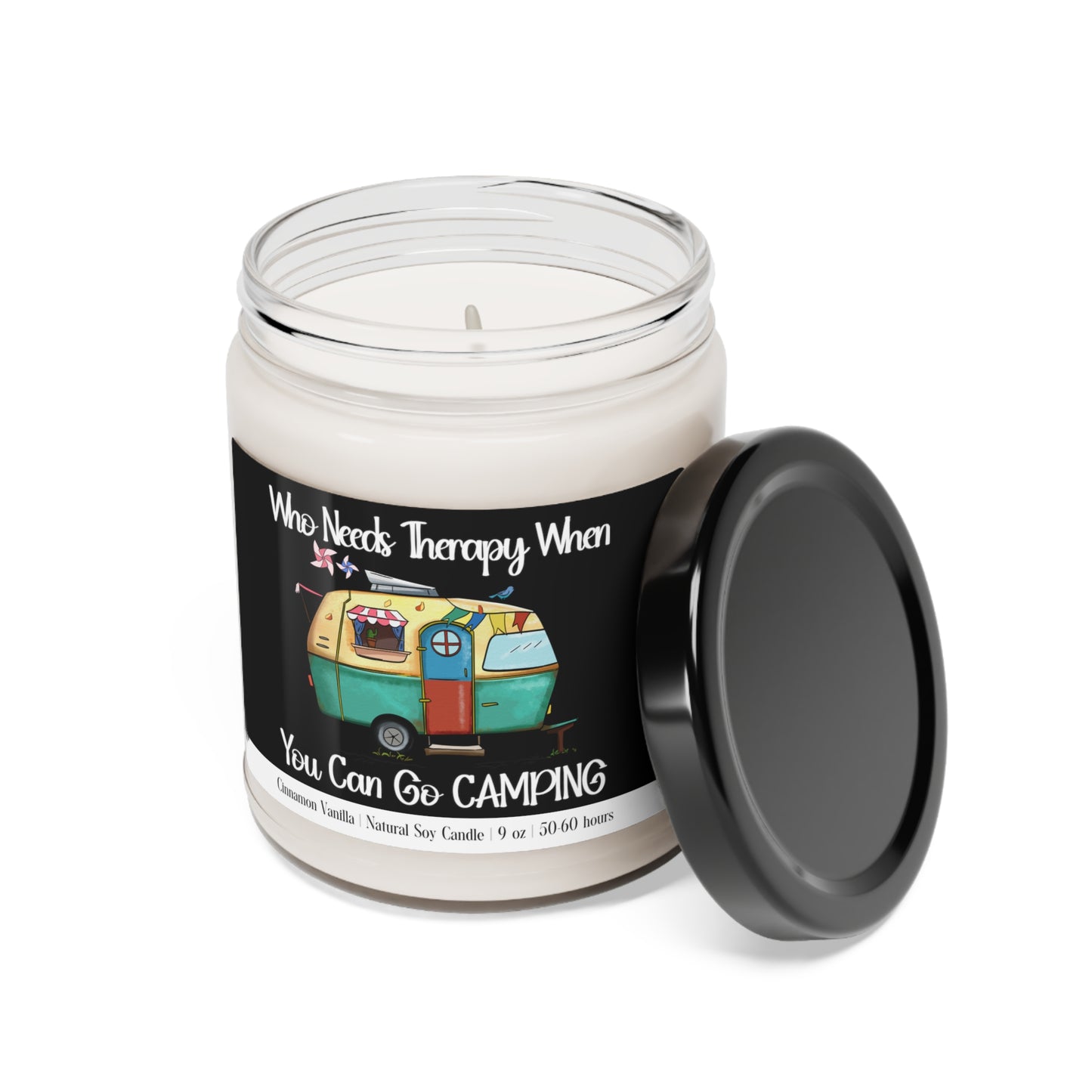 Who Needs Therapy When You Can Go Camping Scented Soy 9oz Candle in 9 Amazing Scents