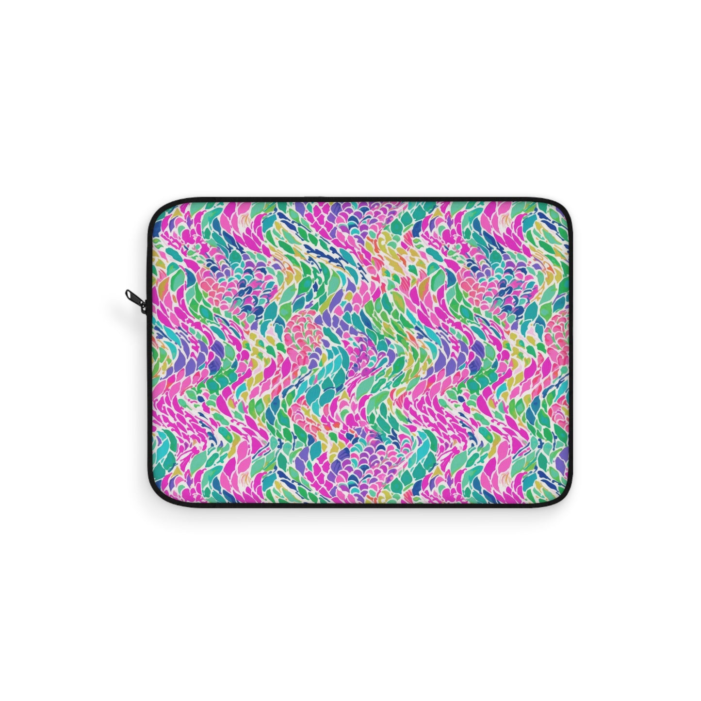 Enchanted Waves: Rainbow Mermaid Dancing in the Sea Laptop or Ipad Protective Sleeve Three Sizes Available