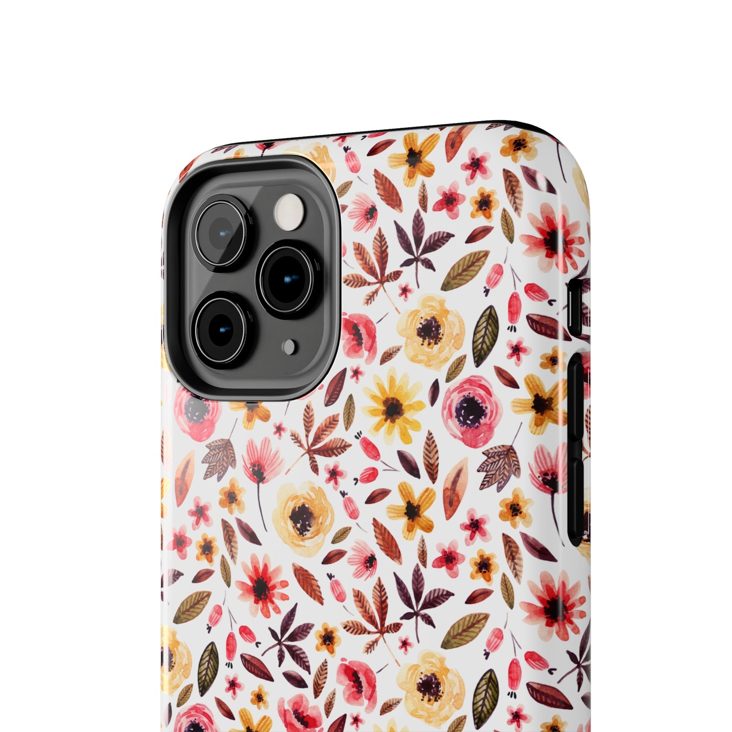 Pink & Yellow Spring Flowers Iphone Tough Phone Case