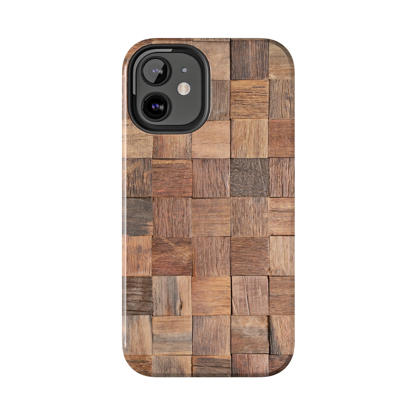 Organic Elegance Natural Woven Wood Design Design Iphone Tough Phone Case