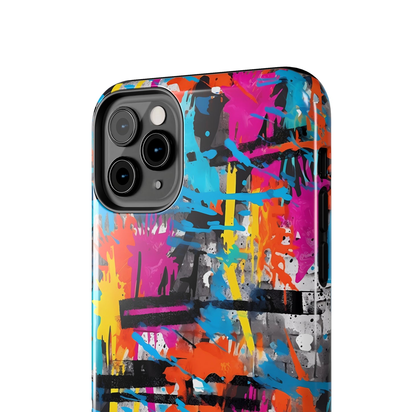 Rainbow Color Abstract Graffiti Design Iphone Tough Phone Case