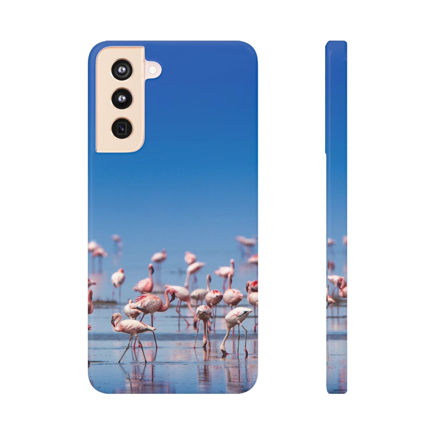 Flamingos on the Beach Samsung Slim Cases