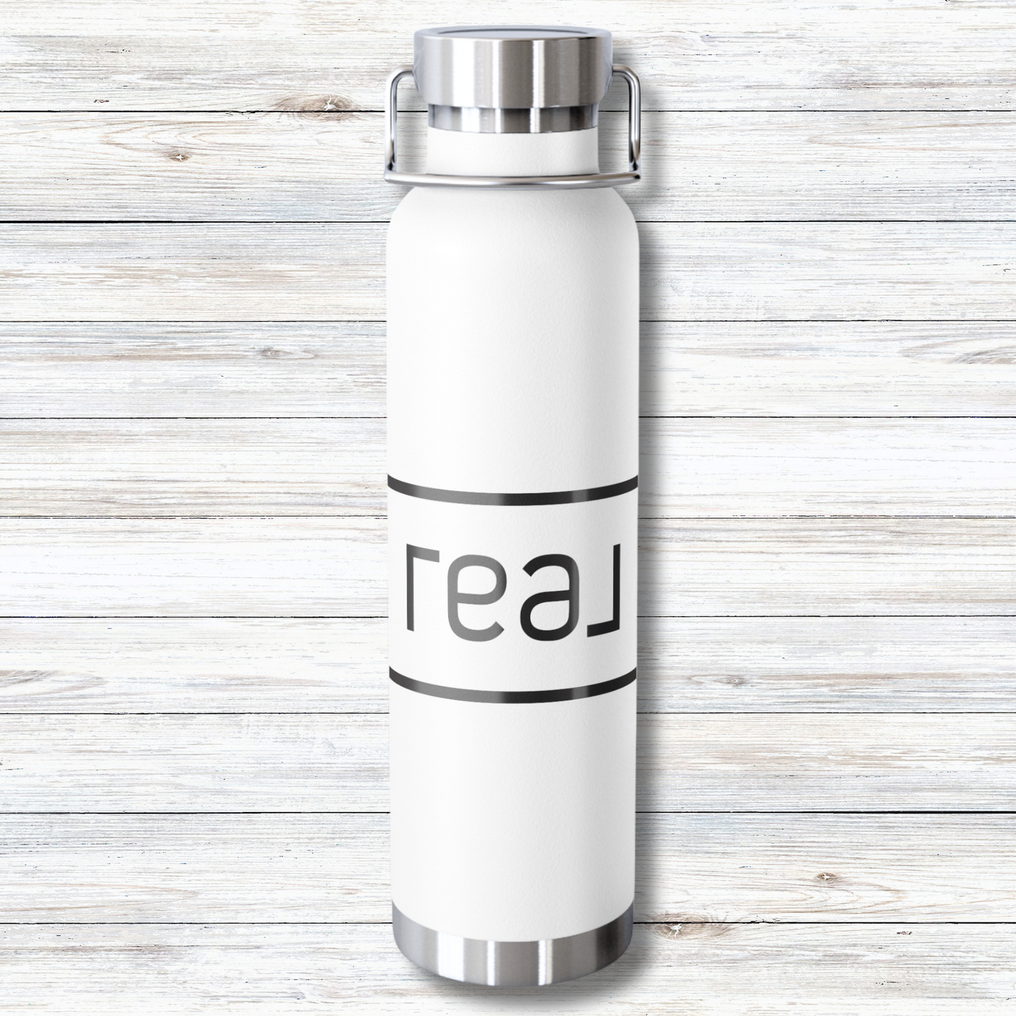 Real Broker Outlined Logo  - 22 oz Copper Vacuum Insulated Bottle Multiple Colors