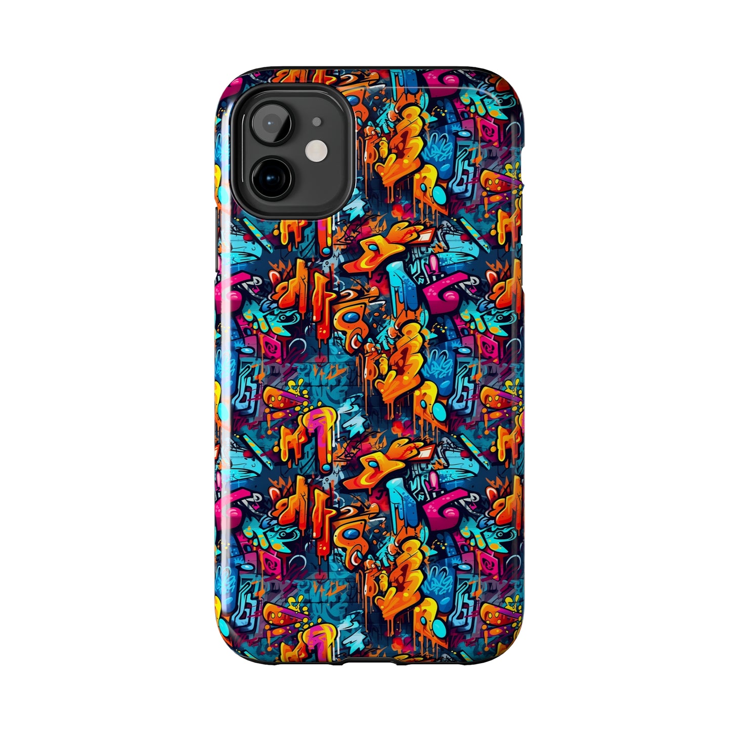 3D Abstract Graffiti Colorful Design Iphone Tough Phone Case