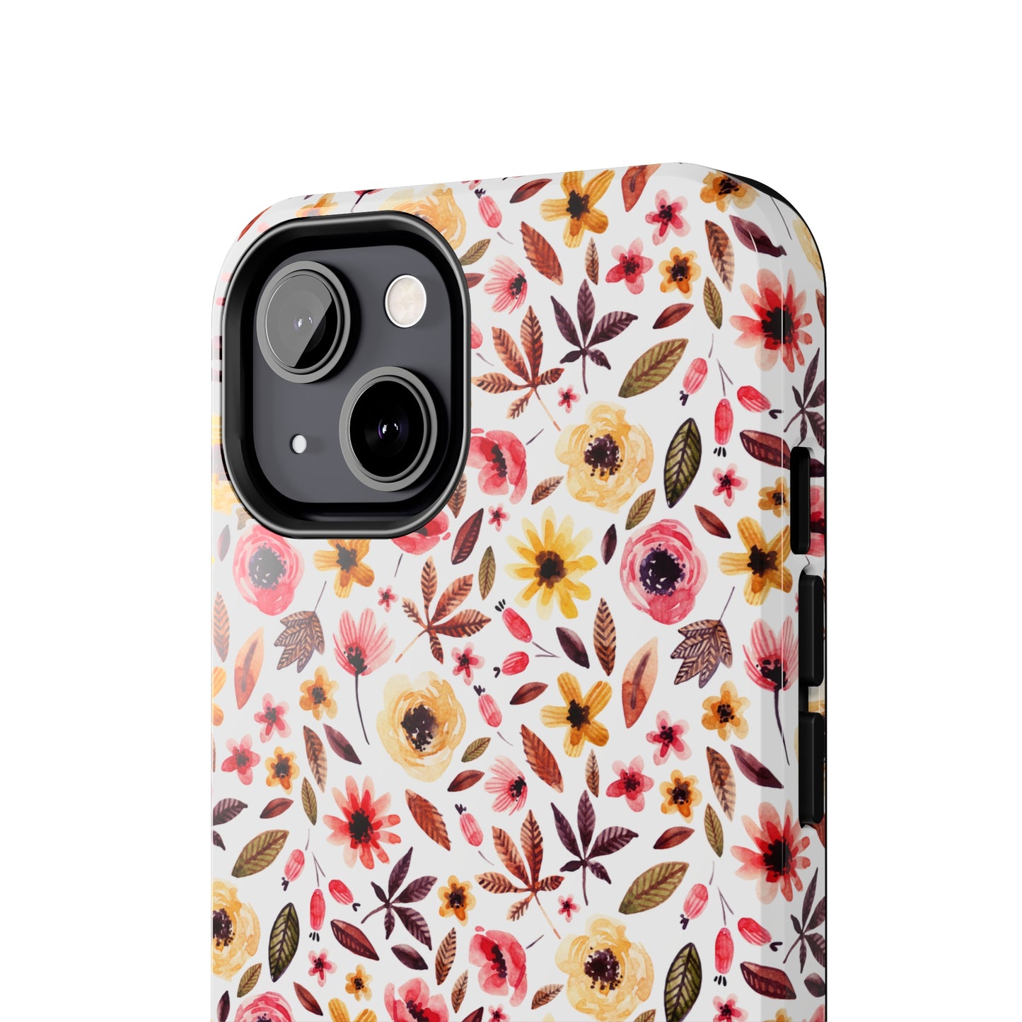 Pink & Yellow Spring Flowers Iphone Tough Phone Case