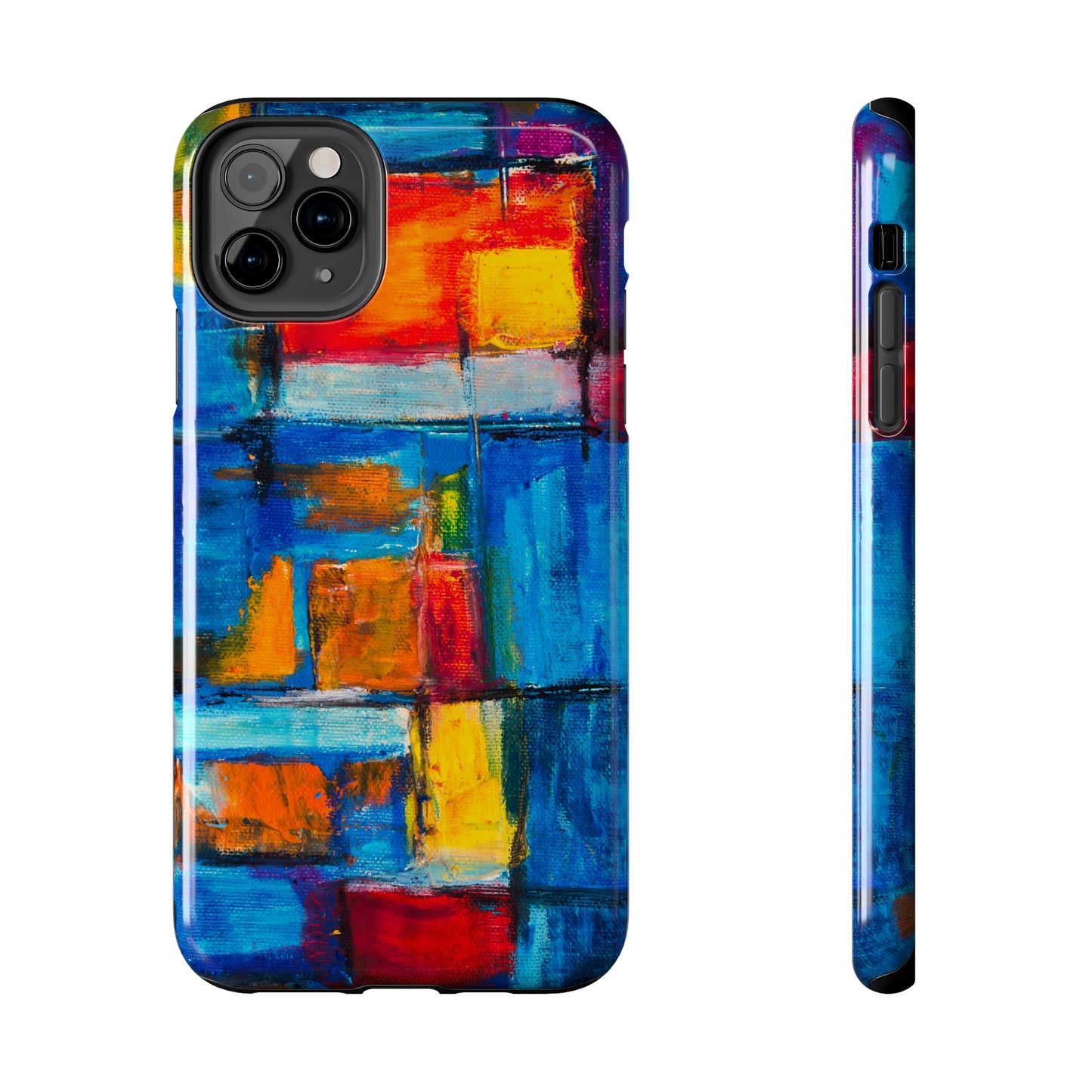 Rainbow Abstract Painting Iphone Tough Phone Case