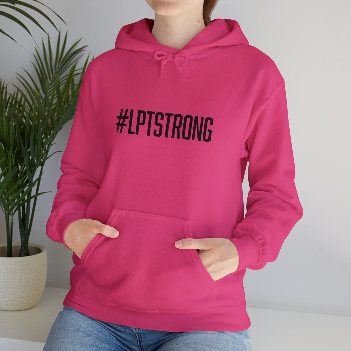 #LPTSTRONG Black Lettering - Hooded Sweatshirt S-5XL