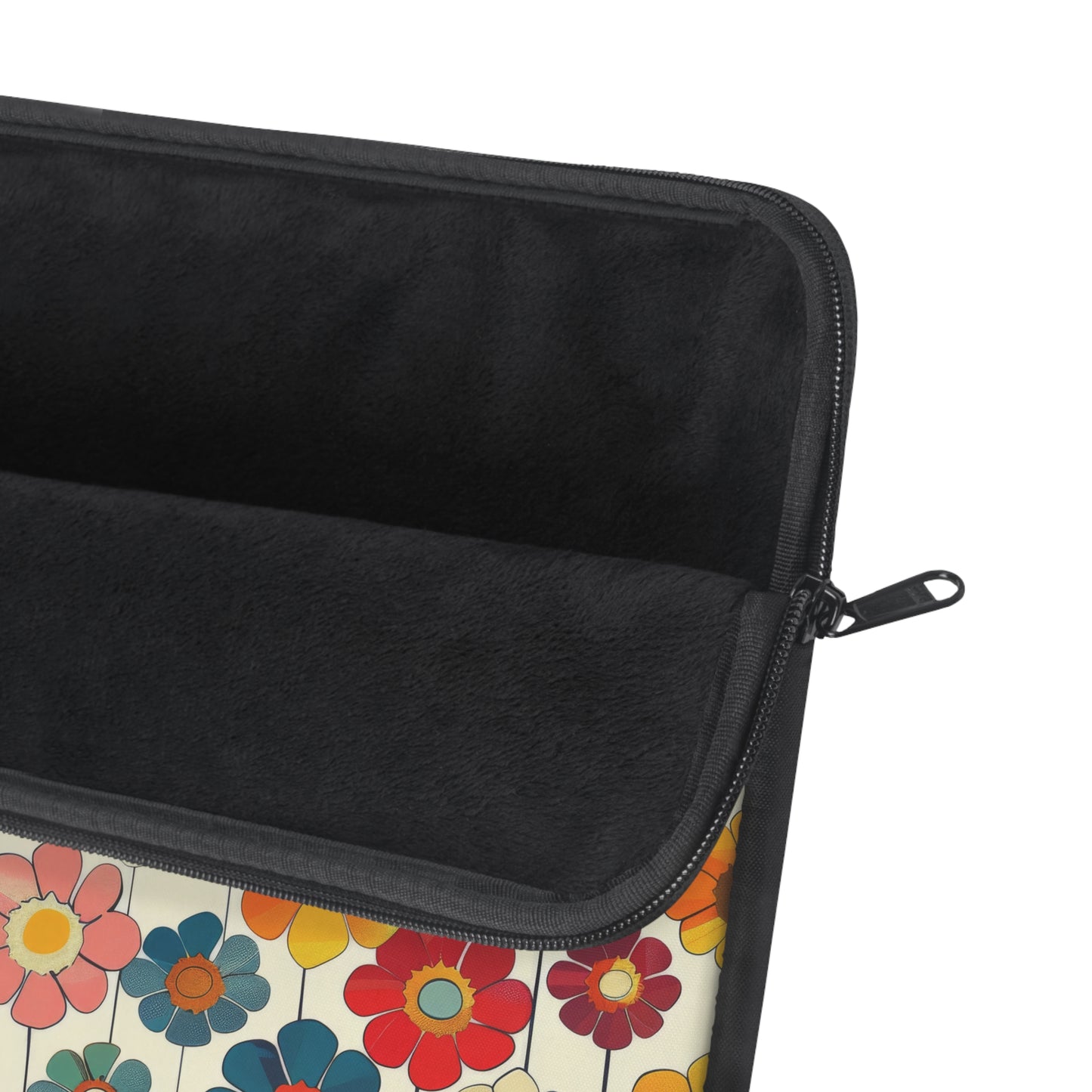 Blooming Joy Vibrant Retro Floral Pattern Laptop or Ipad Protective Sleeve 3 Sizes Available