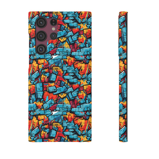 3D Brick Wall Graffiti Design Samsung Slim Cases