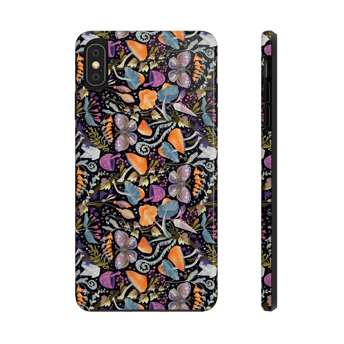 Whimsical Witches' Haven Mystical Garden of Mushrooms and Butterflies Iphone Tough Phone Case