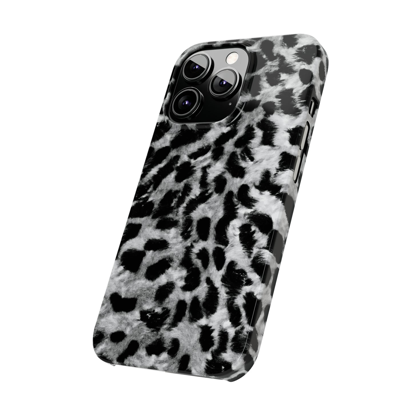 Leopard Fur Print Iphone 15-12 Slim Phone Case