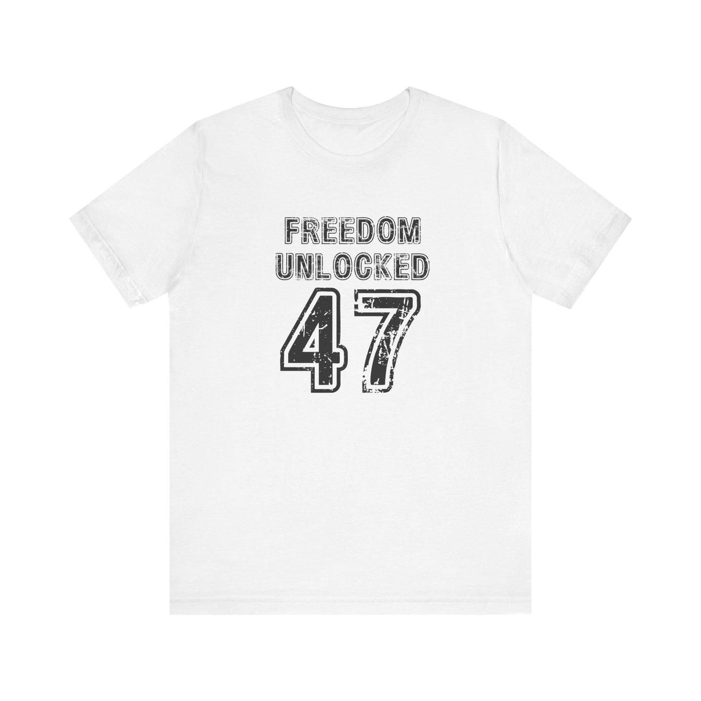 Freedom Unlocked 47 in Black  - Short Sleeve T-Shirt XS-5XL
