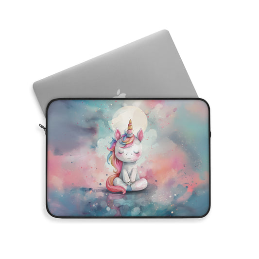 Dreamy Unicorn in Adorable Pastel Watercolor Design Laptop or Ipad Protective Sleeve 3 Sizes Available