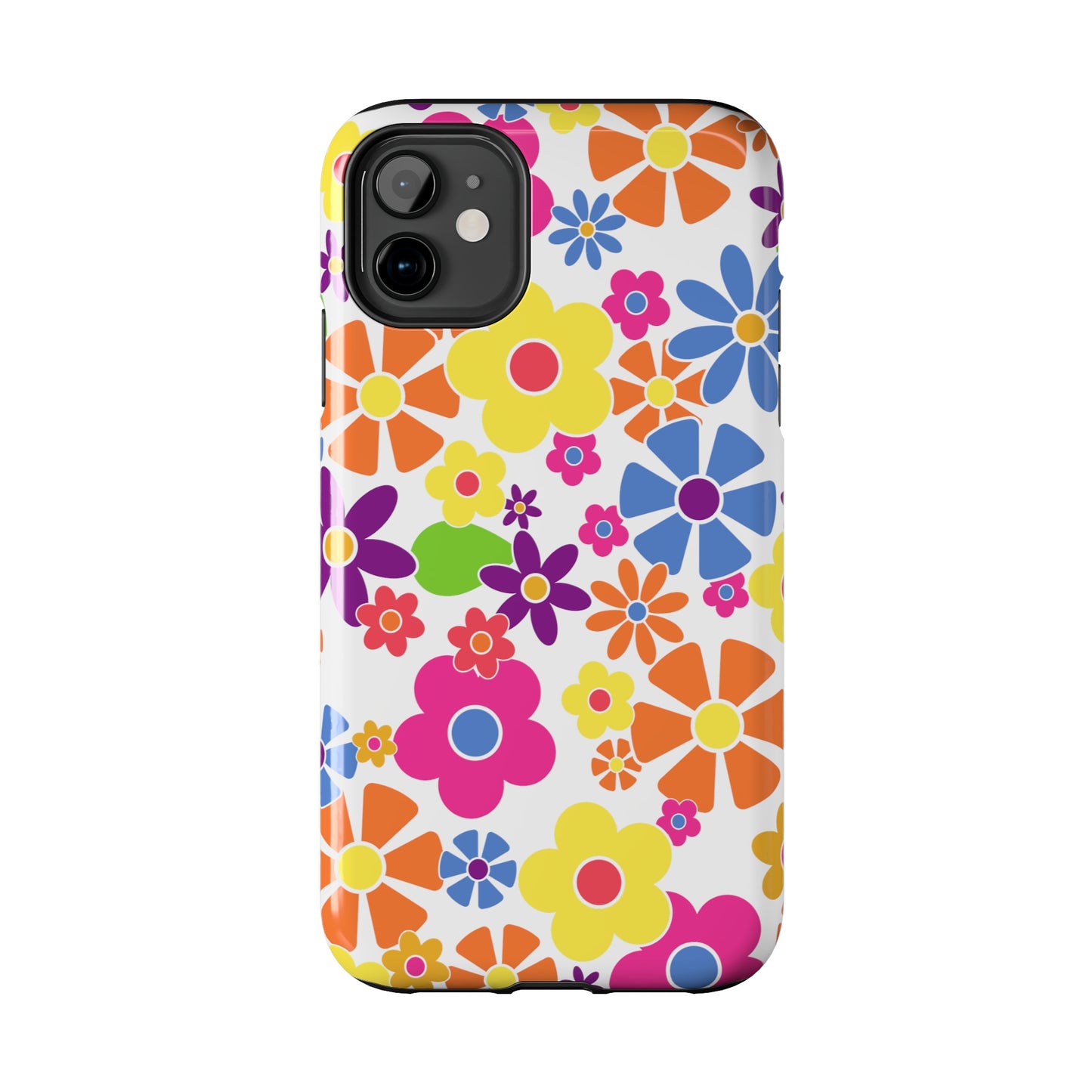 Flower Power Design Iphone Tough Phone Case