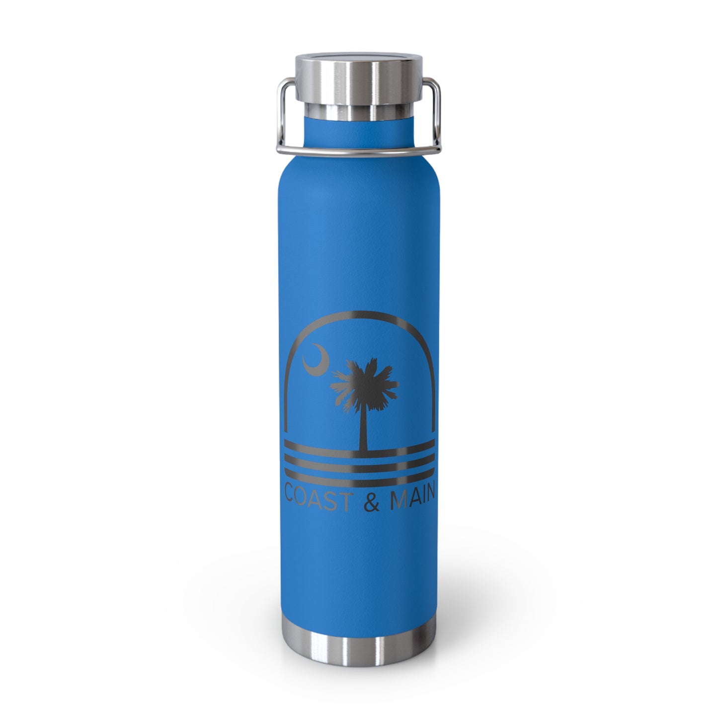 Coast & Main Logo - 22 oz Copper Vacuum Insulated Bottle Multiple Colors