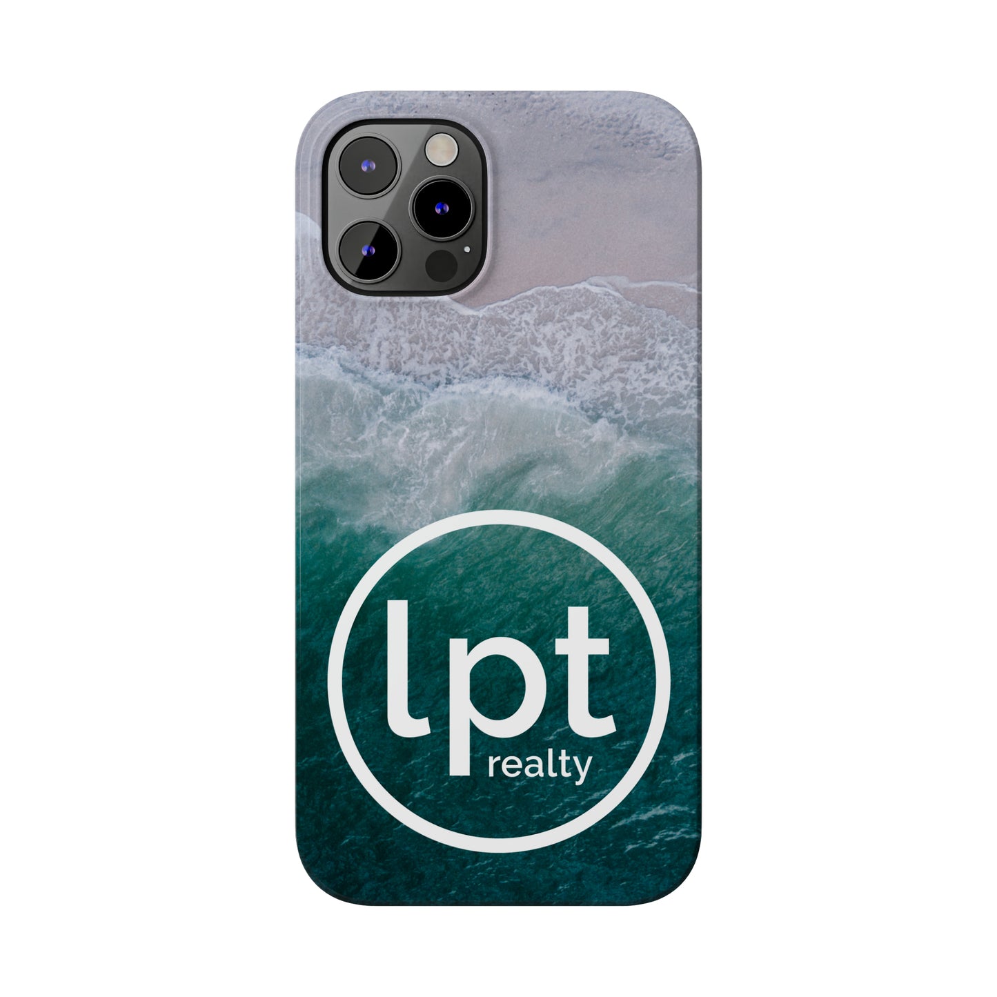 LPT Realty Logo -  Coastal Serenity: Beach and Ocean Bliss Iphone 15-12 Slim Phone Case