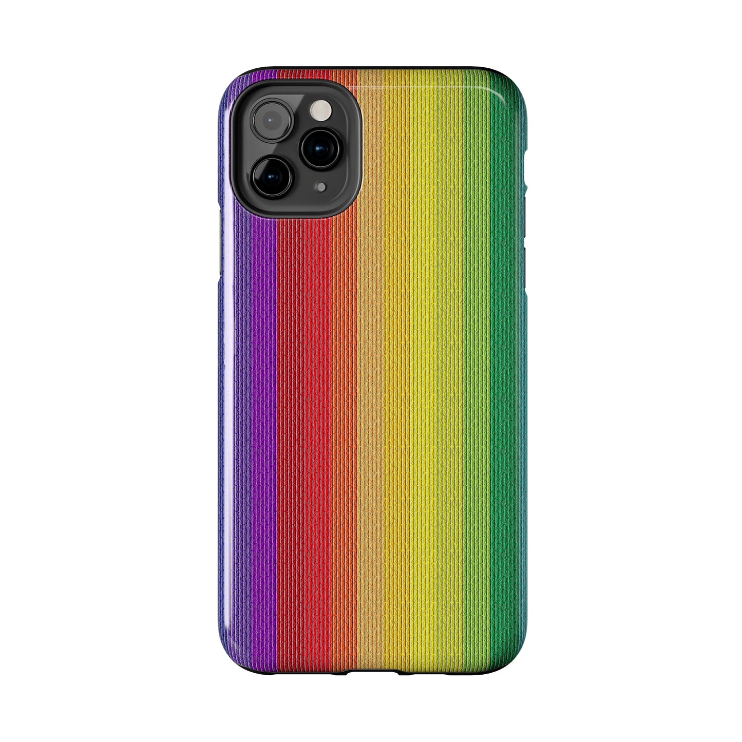 Rainbow Stripe Design Iphone Tough Phone Case