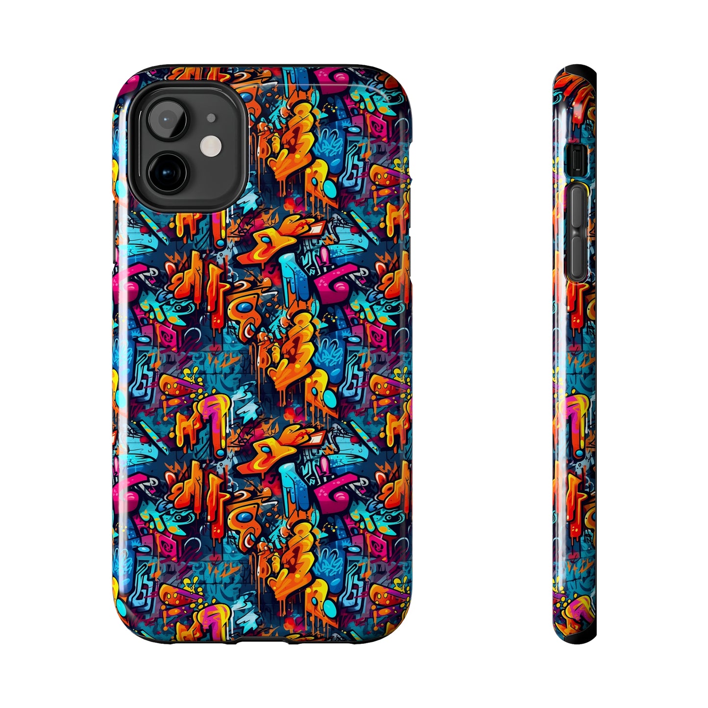 3D Abstract Graffiti Colorful Design Iphone Tough Phone Case