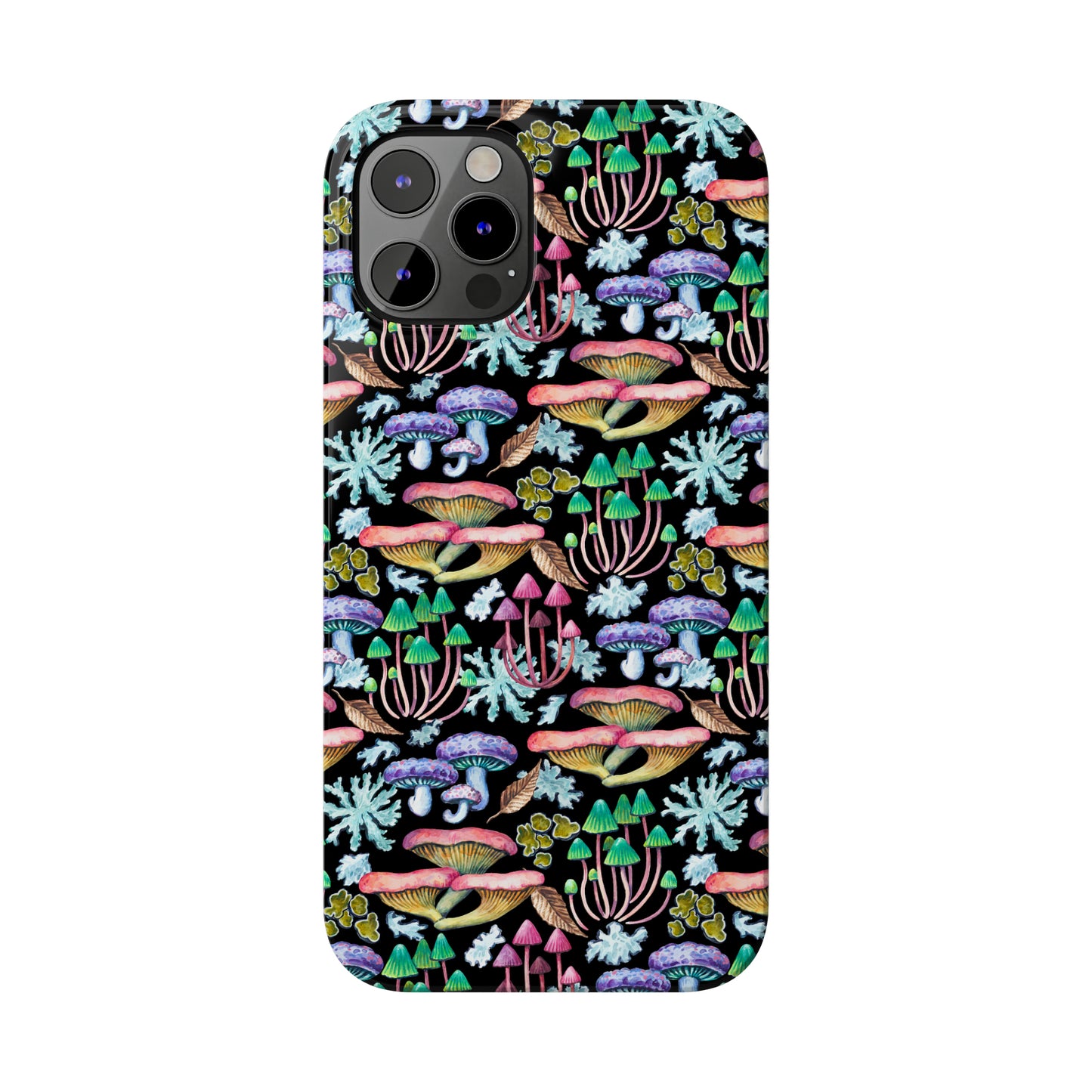 Mushroom Garden Design Iphone 15-12 Slim Phone Case