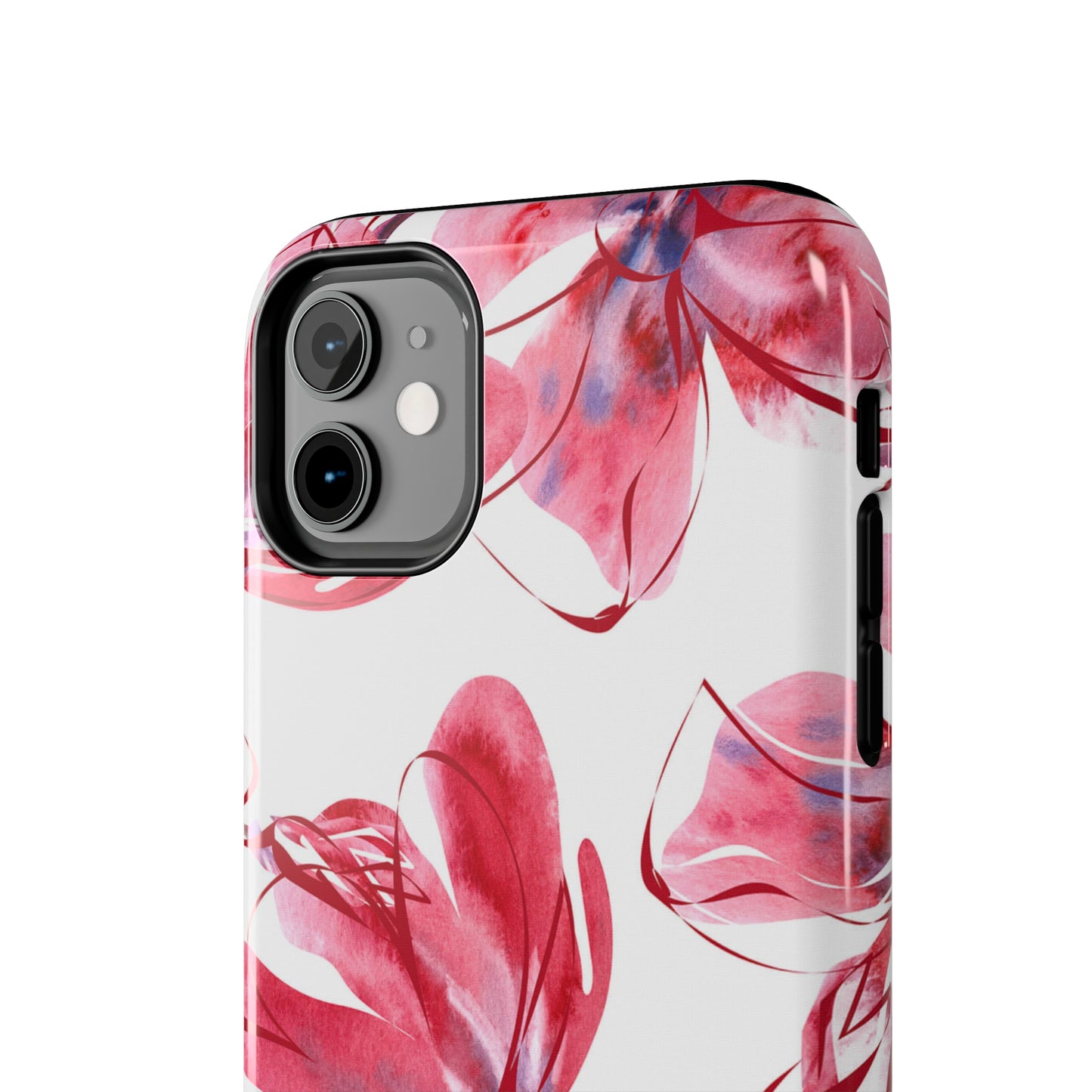 Large Pink Flower Iphone Tough Phone Case