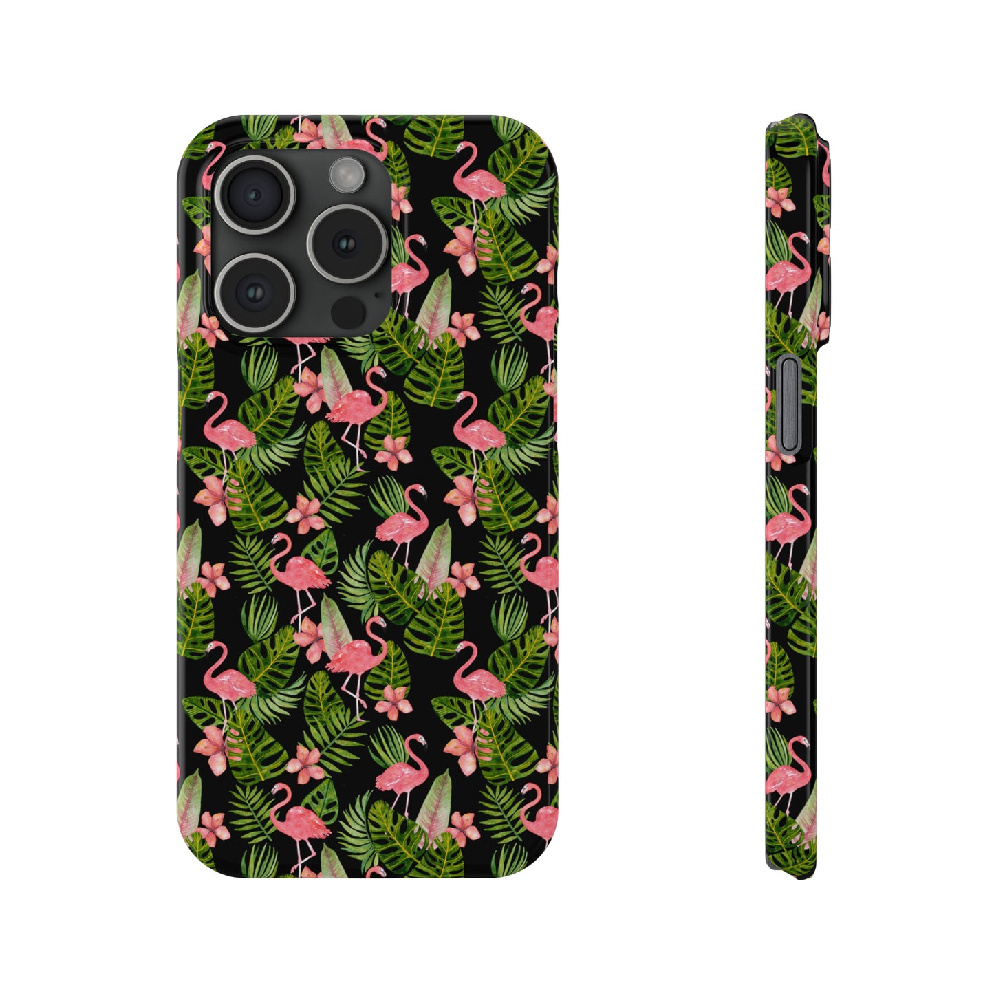 Tropical Flamingos Iphone 15-12 Slim Phone Case