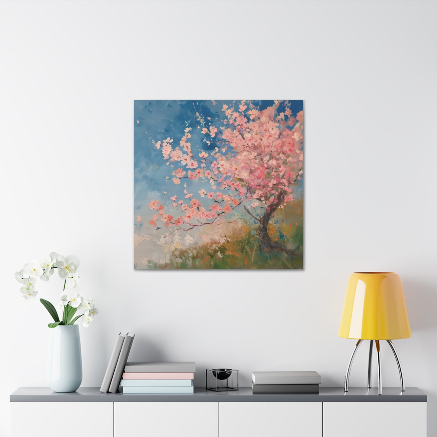 Cherry Blossom Mornings Print on Canvas Gallery Wraps  - 5 Sizes