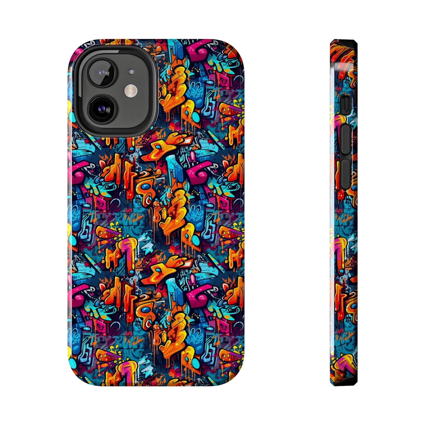 3D Abstract Graffiti Colorful Design Iphone Tough Phone Case