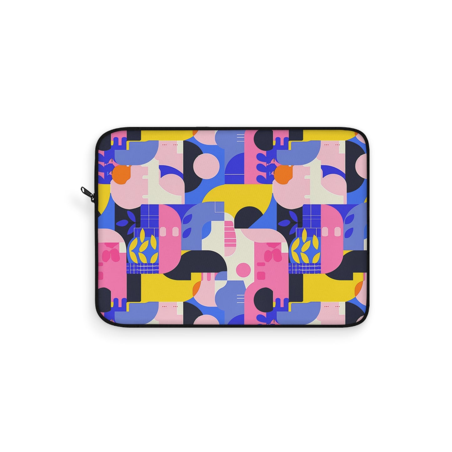 Pop Art in Vibrant Bold Geometric Colors Laptop or Ipad Protective Sleeve 3 Sizes Available