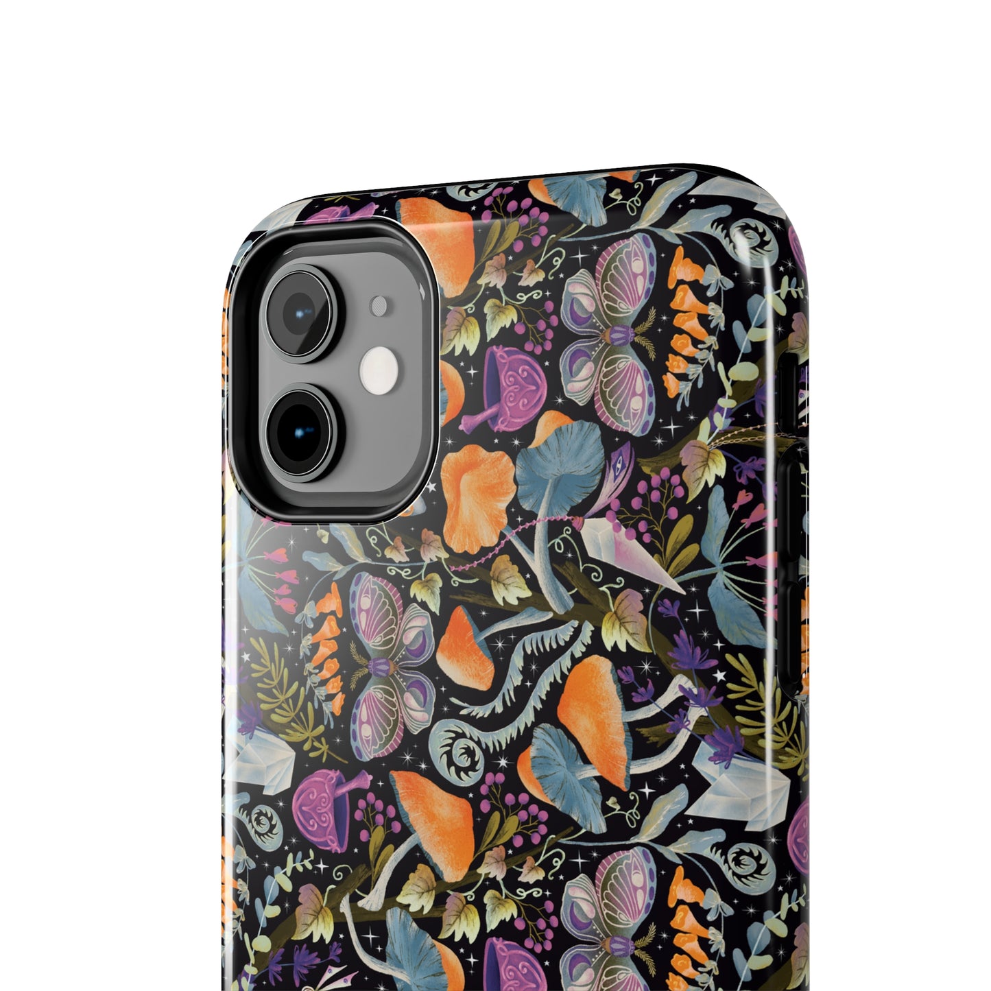 Whimsical Witches' Haven Mystical Garden of Mushrooms and Butterflies Iphone Tough Phone Case