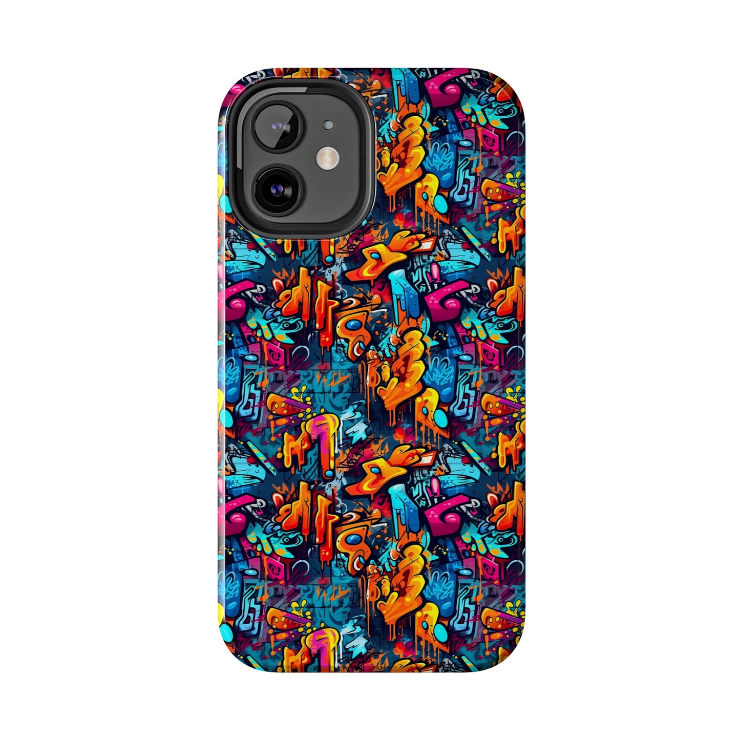 3D Abstract Graffiti Colorful Design Iphone Tough Phone Case