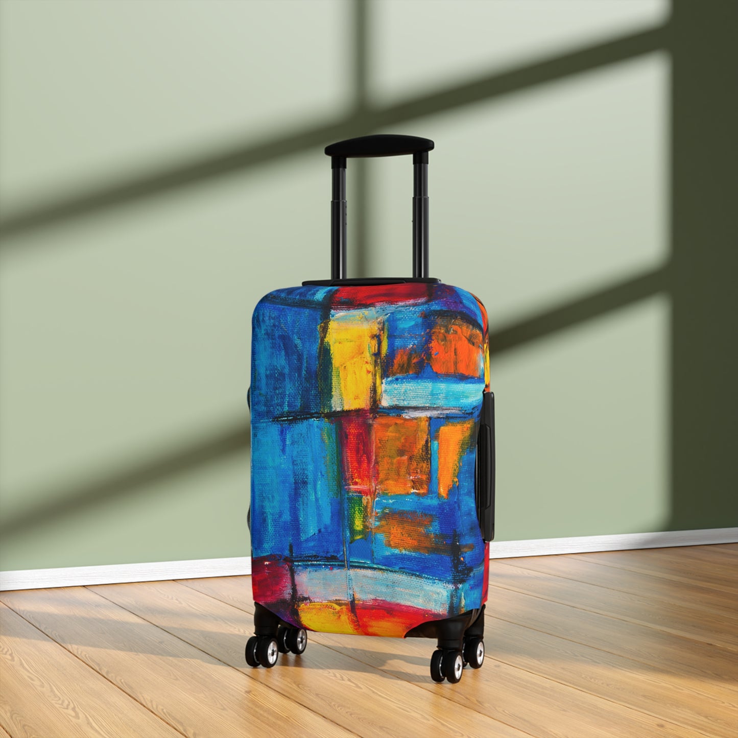 Rainbow Abstract Painting  - Luggage Protector and Cover 3 Sizes