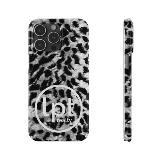 LPT Realty Logo -  Leopard Fur Print Iphone 15-12 Slim Phone Case