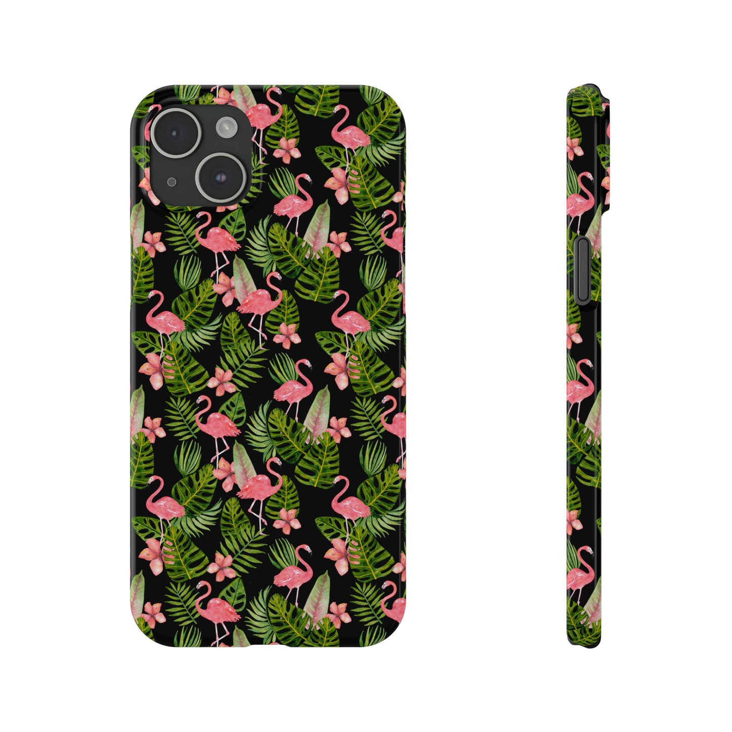 Tropical Flamingos Iphone 15-12 Slim Phone Case