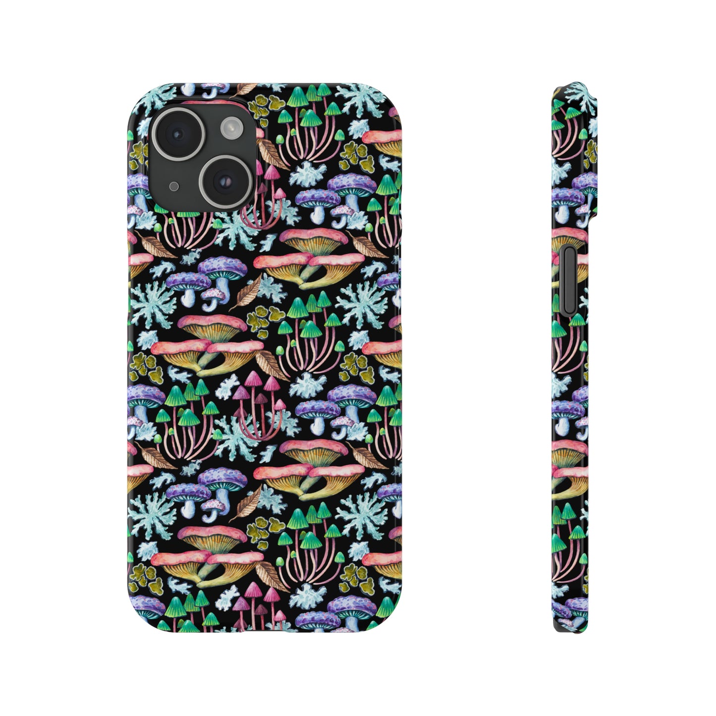 Mushroom Garden Design Iphone 15-12 Slim Phone Case