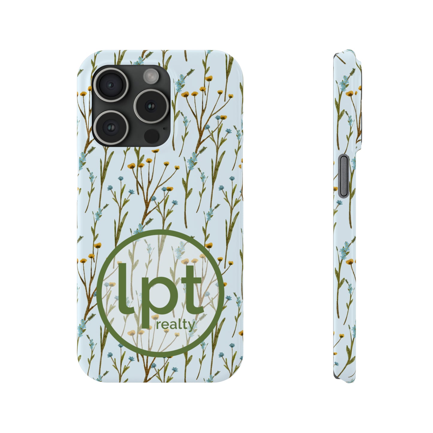 LPT Realty Logo -  Wildflowers Design Iphone 15-12 Slim Phone Case