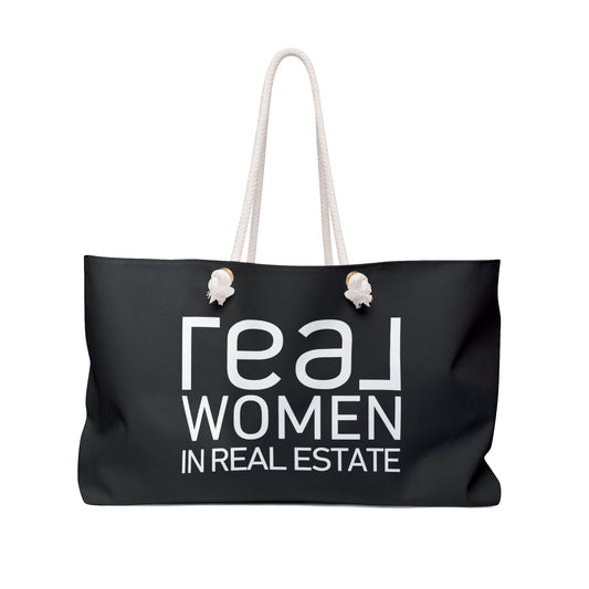 REAL Women in Real Estate - Weekender Oversized Canvas Tote Bag 24" × 13"