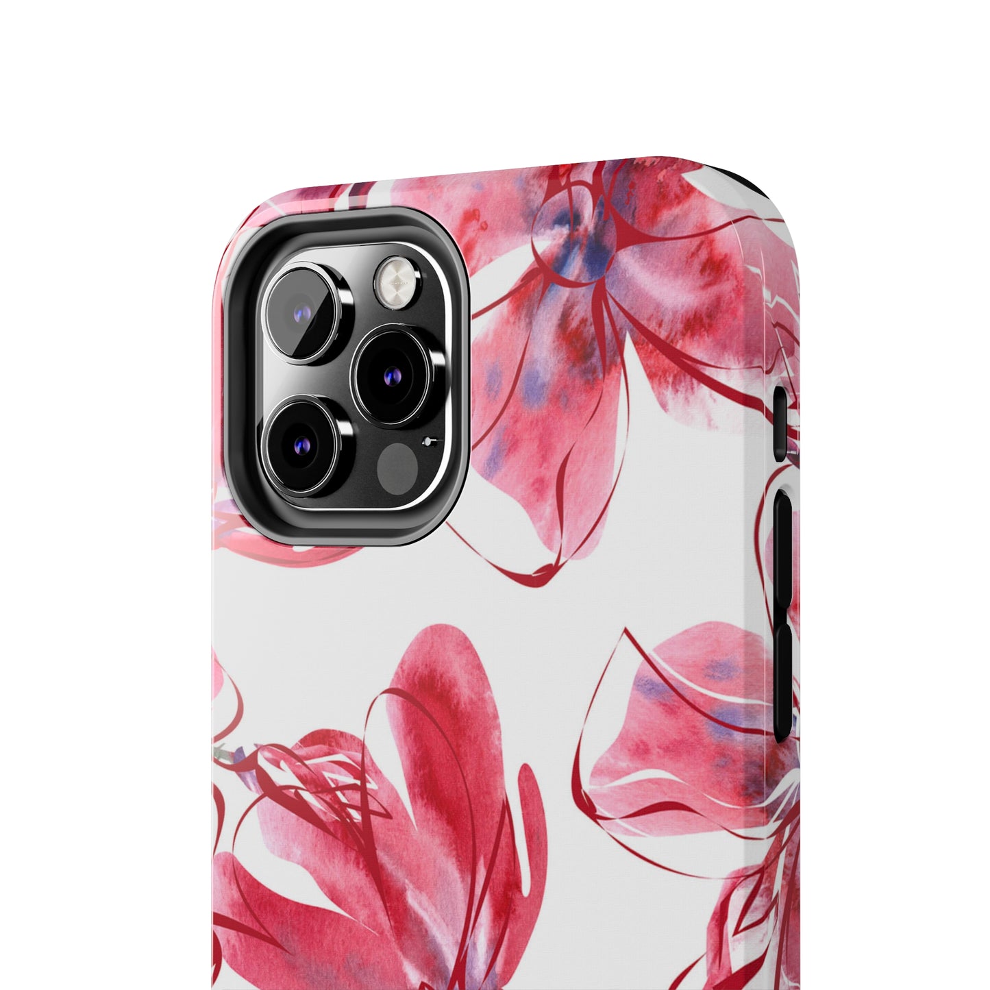 Large Pink Flower Iphone Tough Phone Case