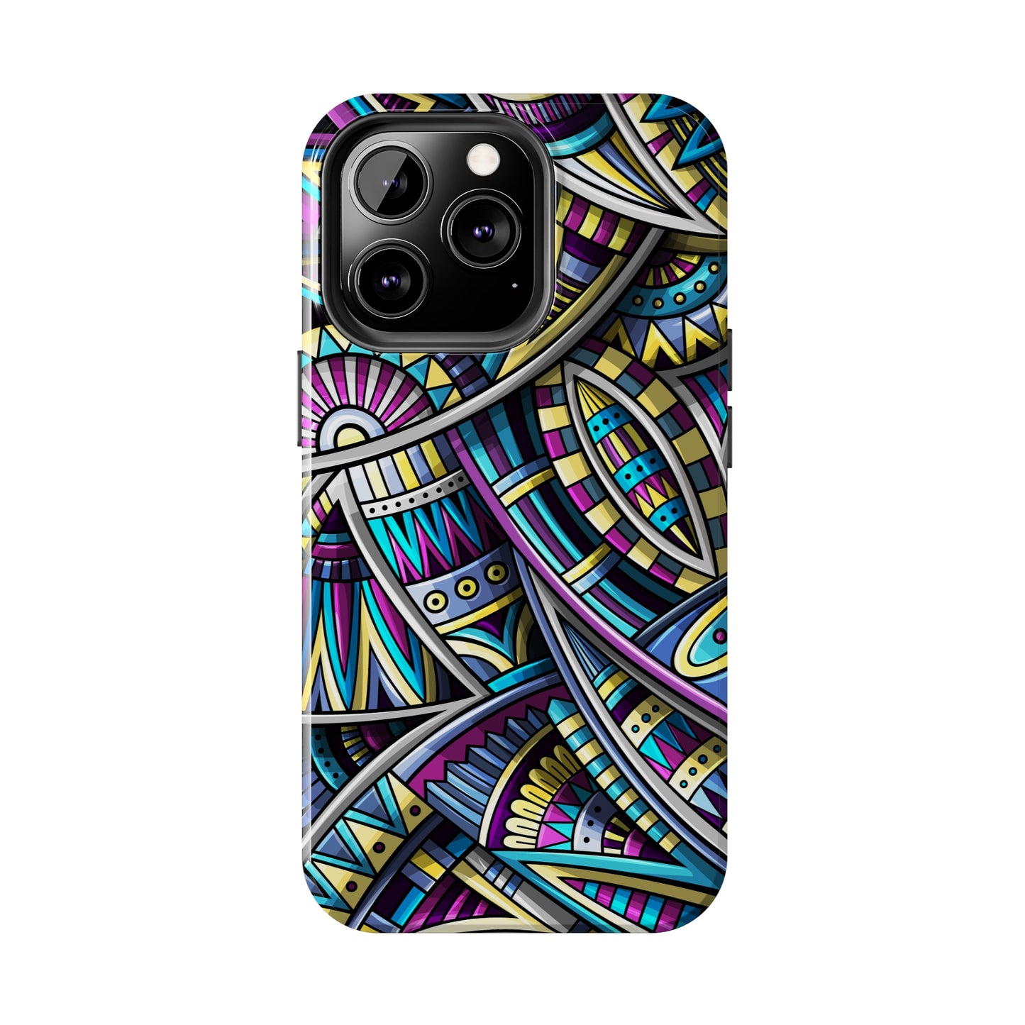 Tribal Colorful Abstract Design Iphone Tough Phone Case