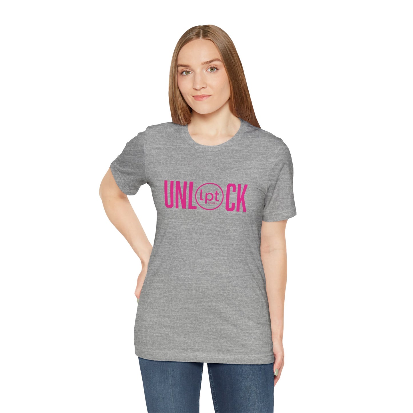 UNLOCK, The Power of The Box in Pink Classic Unisex Jersey Short Sleeve T-shirt