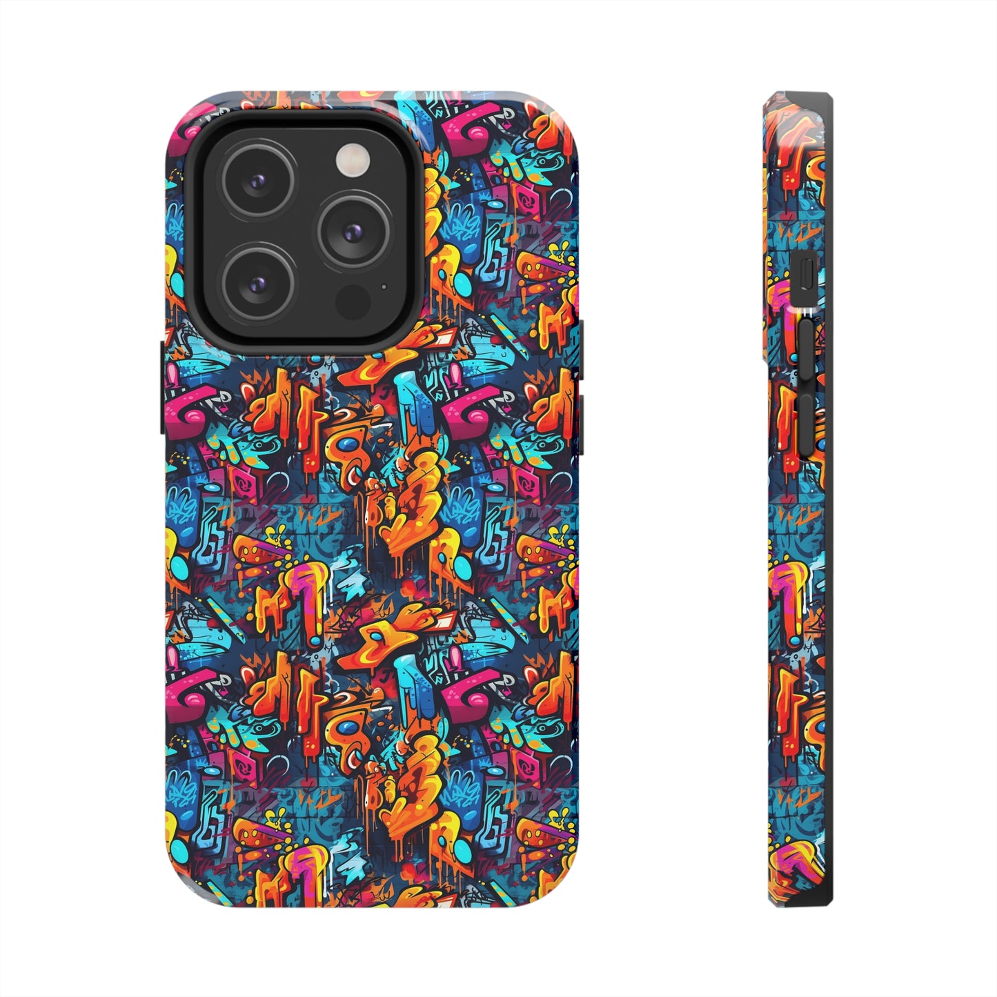 3D Abstract Graffiti Colorful Design Iphone Tough Phone Case